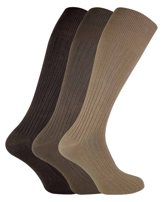 SOCK SNOB - 3 pares de calcetines largos de algodón 100% para hombre hasta la rodilla - Image 1
