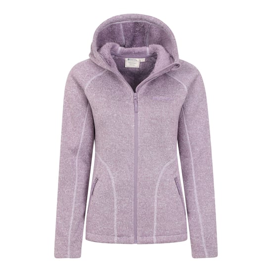 Mountain Warehouse Womens/Ladies Nevis Faux Fur Lined Full Zip Hoodie (Purple) - Image 5