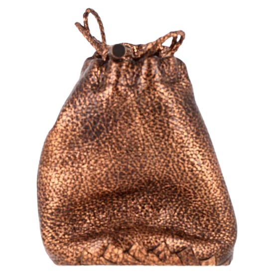 Bottega Veneta Drawstring Pouch in Bronze Cervo Leather - Image 5