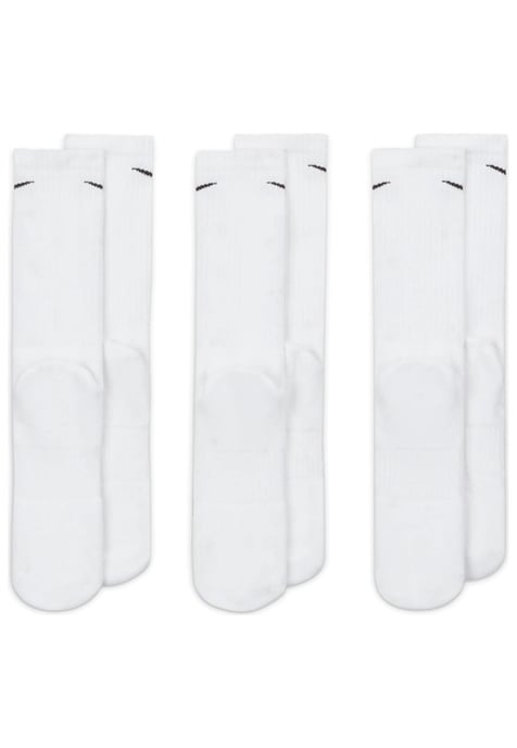 Calcetines de entrenamiento Nike Everyday Cushion Crew 3 pares en blanco - Image 3
