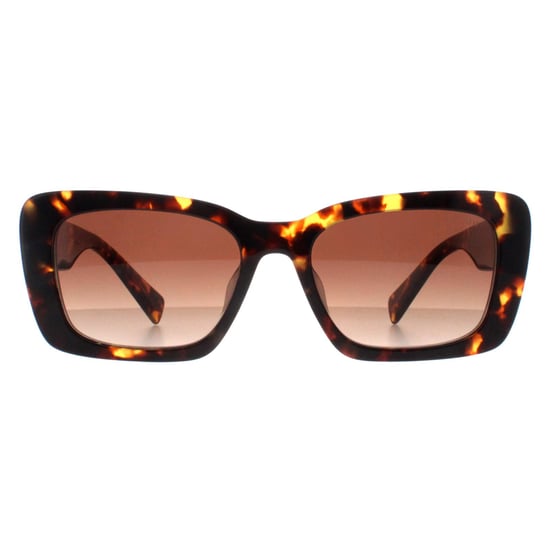 Miu Miu Rectangle Womens Honey Havana Brown Gradient MU07YS