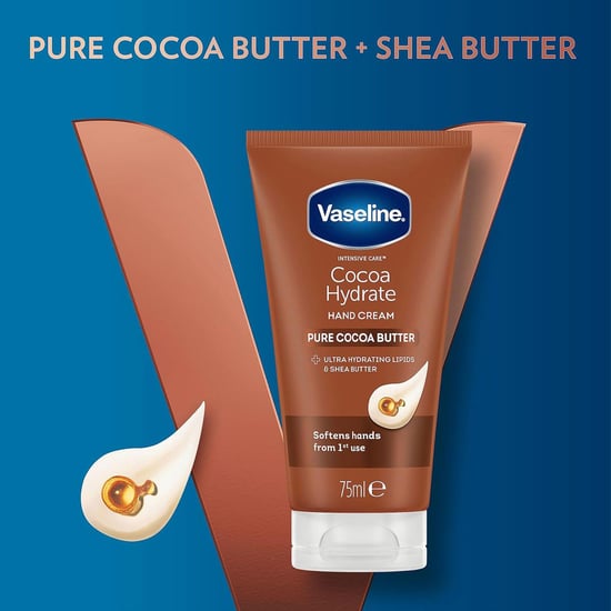 Vaseline Hand Cream Pure Cocoa Butter Hydrate 75ml, 4 Pack