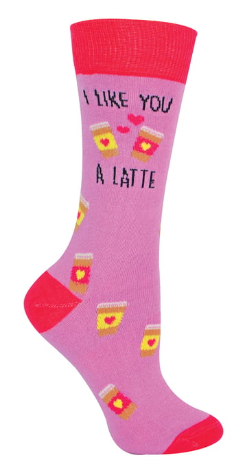 Urban Eccentric - 'I Like You A Latte' Divertido Regalo Novedoso | Calcetines para Hombre y Mujer - I Like You A Latte - Image 1