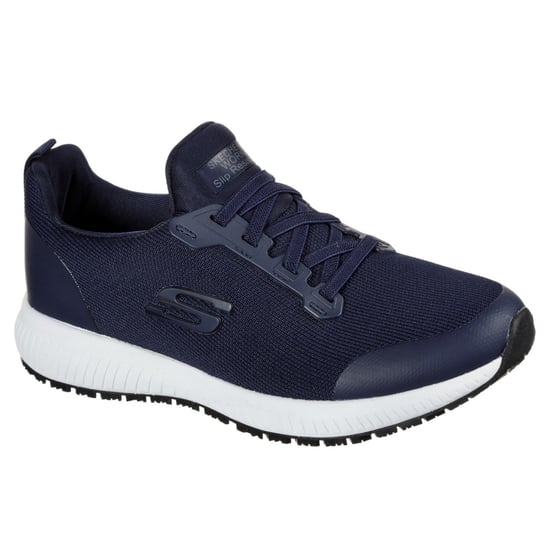 Skechers Womens Squad Slip Resistant Lace Up Safety Trainers - Image 1