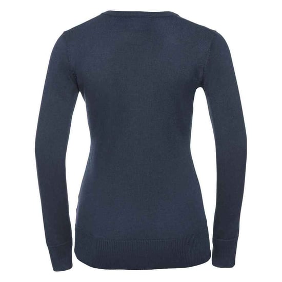 Russell Collection Womens/Ladies Marl V Neck Sweatshirt (French Navy) - Image 2