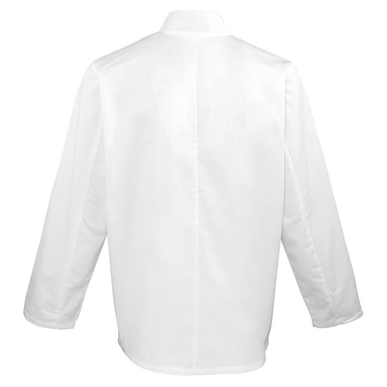 Premier Mens Coolchecker Long-Sleeved Chef Jacket (White) - Image 2