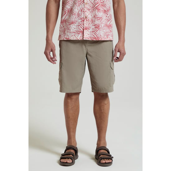 Mountain Warehouse Mens Explore Cargo Shorts (Beige) - Image 1