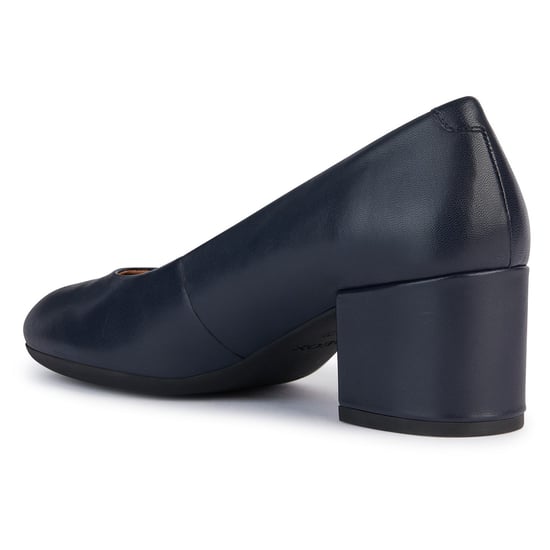 Geox D ELEANA A Leather Bovine Full Grain Women's Navy Heels - Image 5