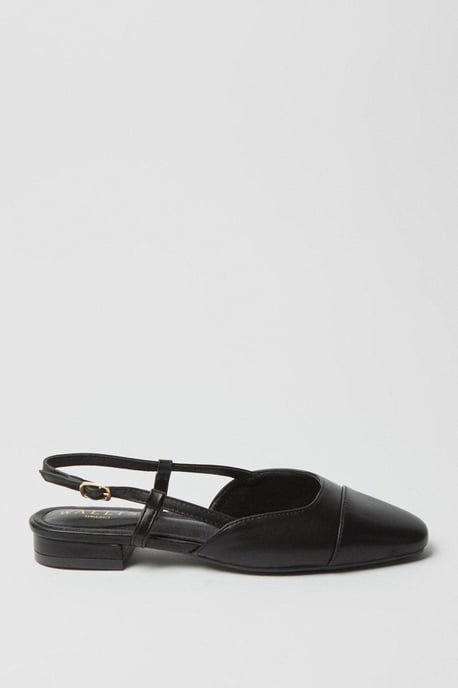Bailey Slingback Soft Square Toecap Flat Pumps