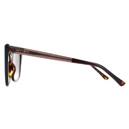 Jimmy Choo Gafa de sol Cat Eye para mujer Havana Brown Gradient LUCINE/S - Image 3