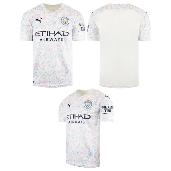 Puma FC Manchester City Mens White Football Shirt - Image 4
