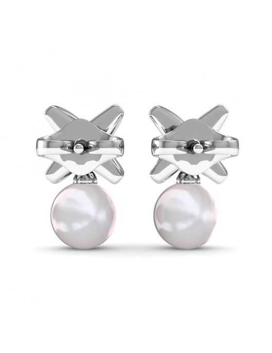 Pendientes Chris Pearl - Plata y Cristal - Image 4