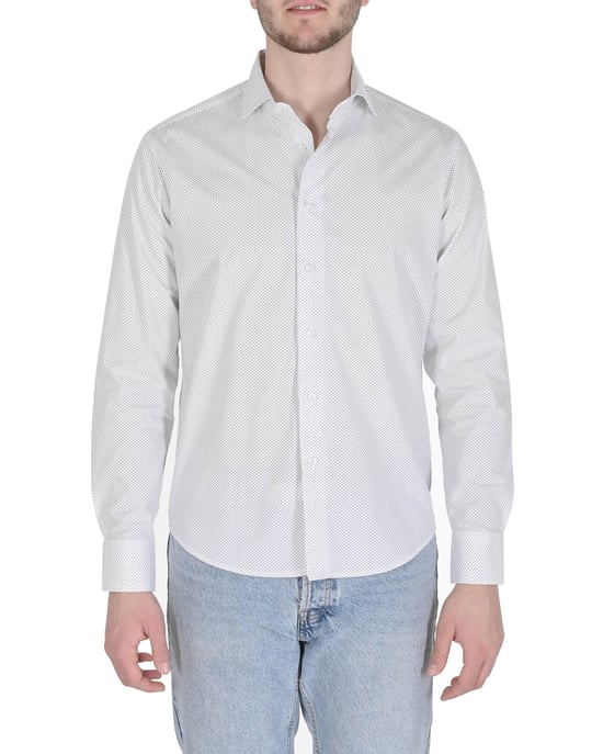 19V69 Italia Mens Shirt Jerald White