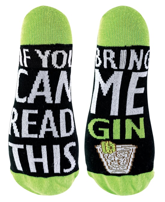 If You Can Read This Socks Bring Me Gin Socks - Image 1