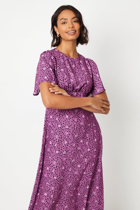 Purple Floral Margot Dress