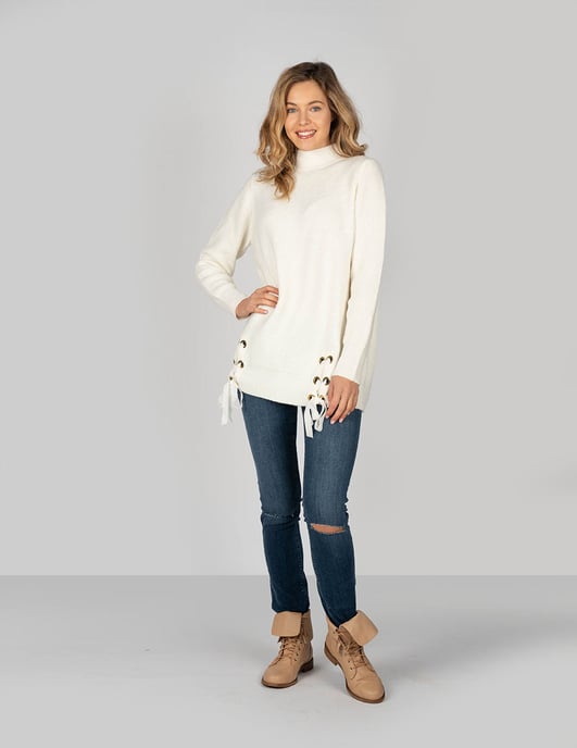 Trussardi Jeans Pullover Woman's Beige - Image 2