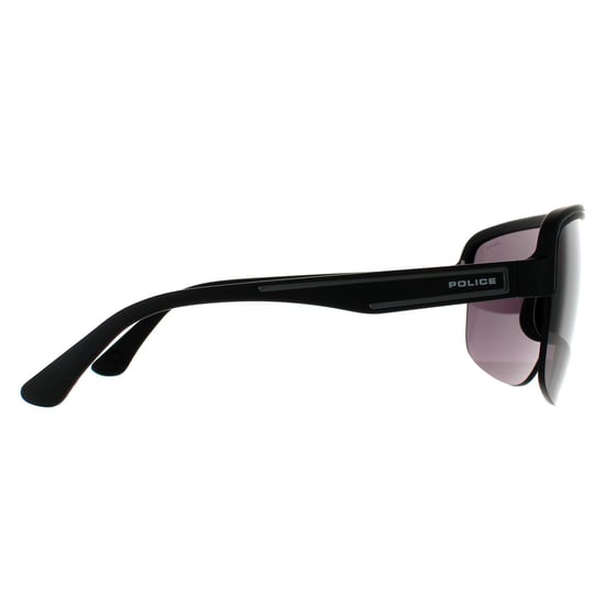 Gafas de sol para hombre Police Semi Sin Montura Negro Mate y Gris Ahumado - Image 4