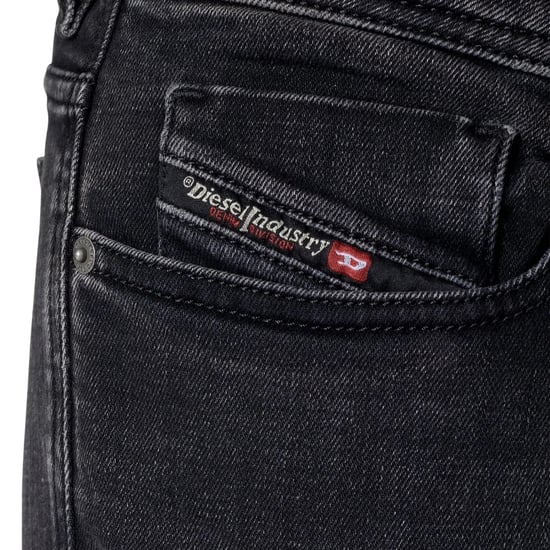 Diesel Sleenker vaqueros de mezclilla gris oscuro - Image 3