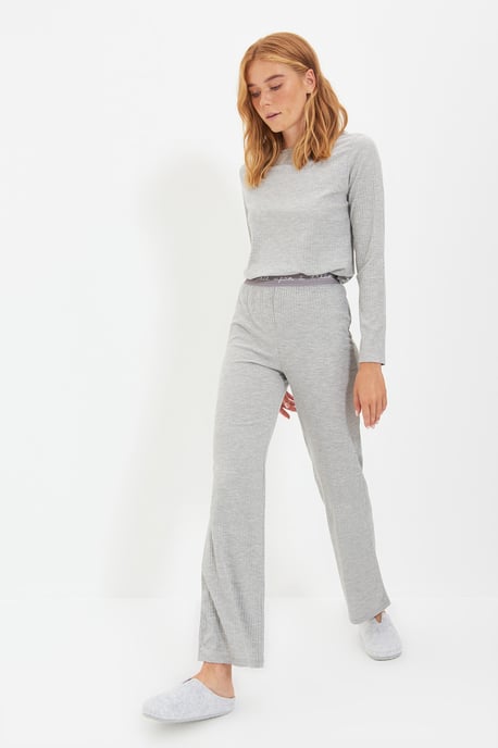 Trendyol Women's Crew neck Pajama Set - Image 6