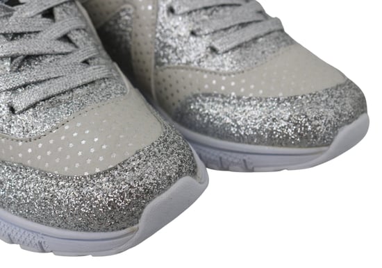 Zapatillas para mujer Plein Sport Jasmines de poliéster plateado - Image 3