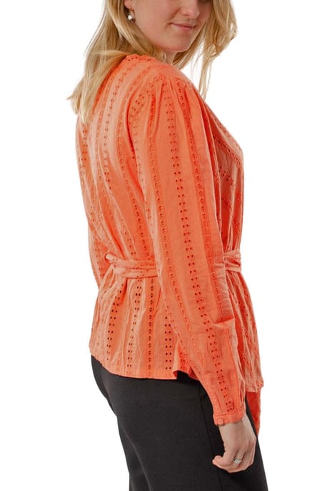Broderie Anglais Wrap Blouse