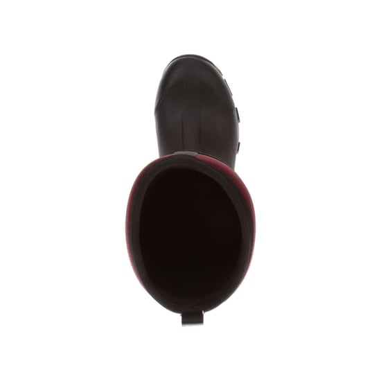 Muck Boots Arctic Ice Tall Rubber Black/Maroon Wellington Boots - Image 6