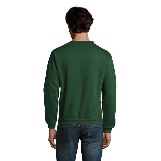 SOLS Mens Spider Round Neck Sweatshirt (Bottle Green) - Image 2
