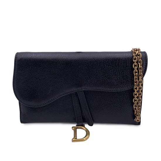 Dior Leather Wallet Saddle Wallet On Chain - Image 1