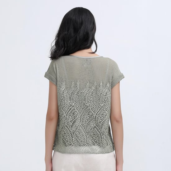 Lace and tulle T-shirt - Image 4