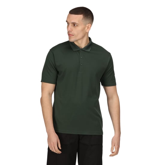 Regatta Mens Pro Moisture Wicking Polo Shirt (Dark Green)