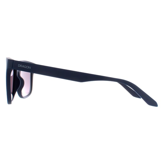 Dragon Rectangle Mens Matte Navy Lumalens Smoke Eden