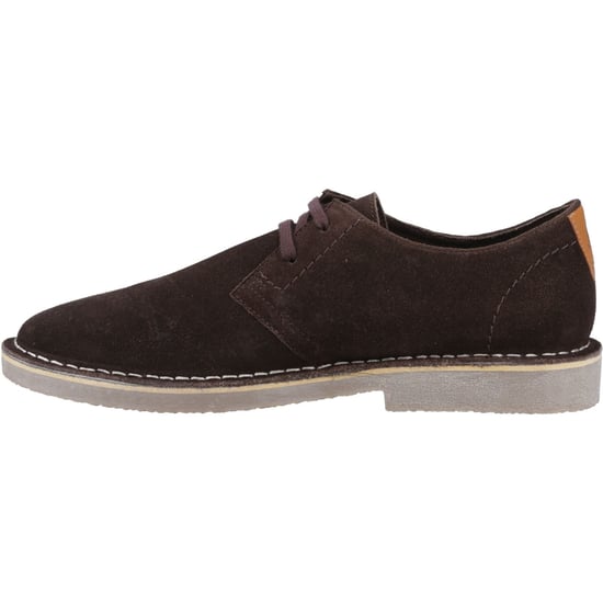 Hush Puppies Scout Suede Men's Chocolate Lace-Up Shoes - Image 4