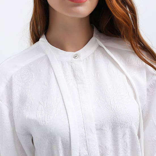 Long textured shirt-dress - Image 5