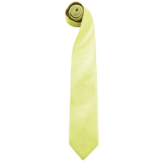 Premier Mens “Colours” Plain Fashion / Business Tie (Lime) - Image 1