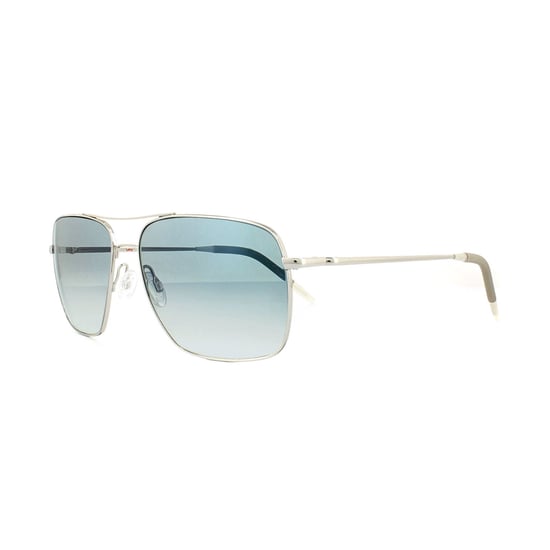 Oliver Peoples Aviator Mens Silver Chrome Sapphire VFX Photochromic Sunglasses