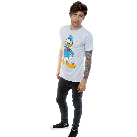 Disney Mens Donald Duck Angry T-Shirt (Heather Grey) - Image 4