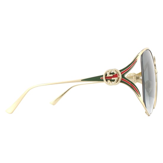 Gafas de sol Gucci GG0225S 001 Oro Gris Gradiente - Image 4