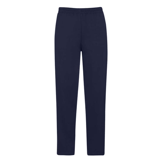 Fruit of the Loom Mens Open Hem Jogging Bottoms (Deep Navy) - Image 2