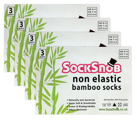 Calcetines de bambú para hombre | Paquete de 12 pares | Calcetines para diabéticos - Beige - Image 2