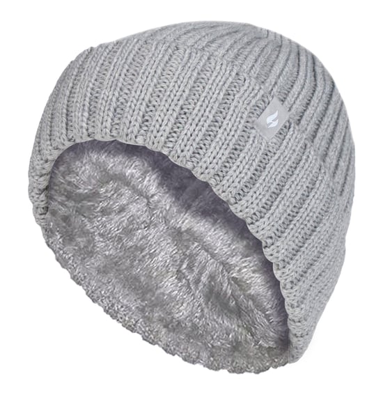 Heat Holders - Set de gorro y guantes térmicos de invierno de canalé grueso para niña - Image 1