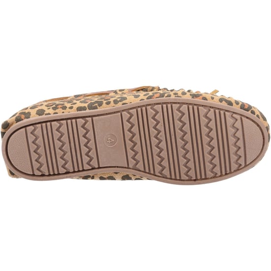 Hush Puppies Womens/Ladies Allie Leopard Print Suede Slippers (Brown) - Image 4