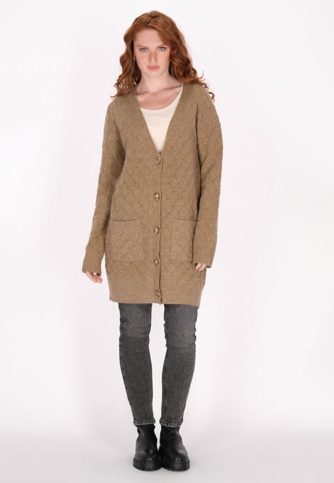 Dreimaster Cardigan women brown beige - Image 2