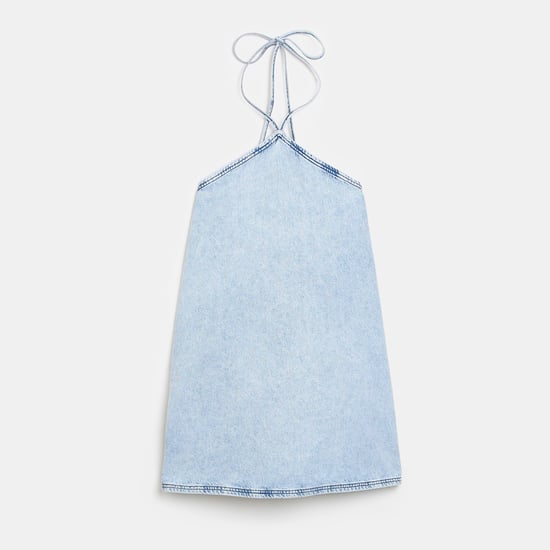 River Island Womens Halter Mini Dress - Blue