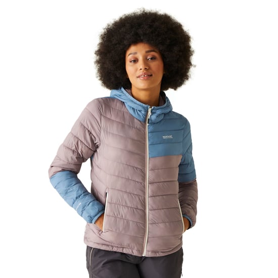 Regatta Womens/Ladies Hillpack II Hooded Padded Jacket (Heather/Coronet Blue)