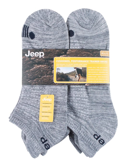 JEEP - 6 Pares Calcetines Deportivos Tobilleros de Algodón para Hombre - Image 2
