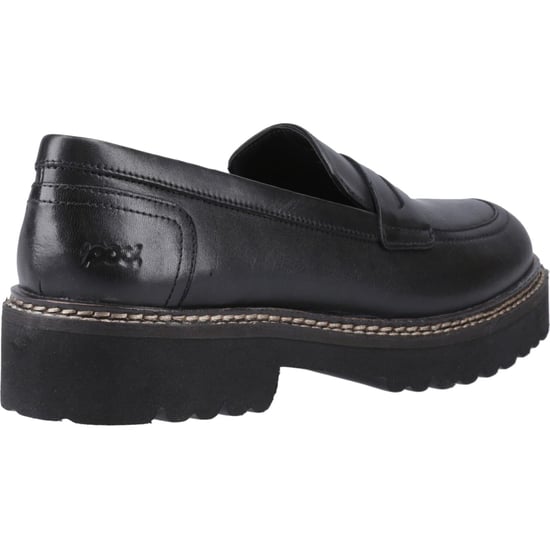 Pod Kenny Leather Women's Black Loafers - Image 2