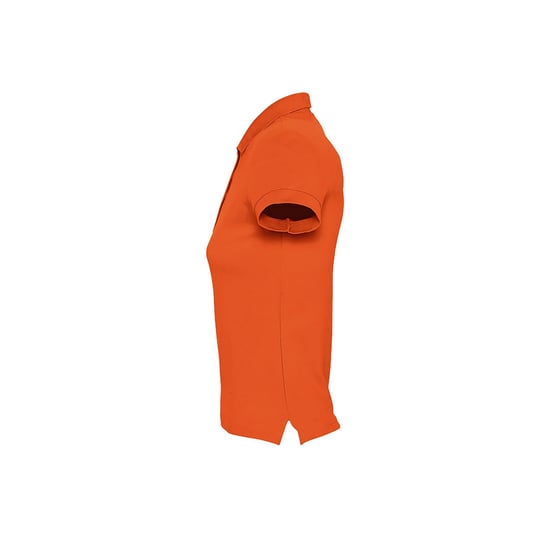 SOLS Womens/Ladies Passion Pique Short Sleeve Polo Shirt (Orange) - Image 3