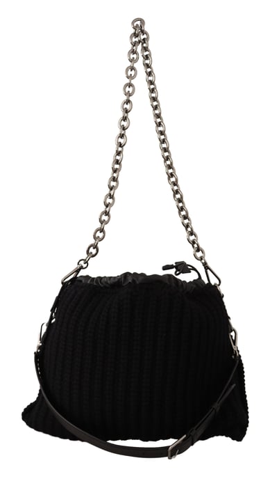 Bolso de hombro cruzado de cachemira negro de mujer de Dolce & Gabbana - Image 3