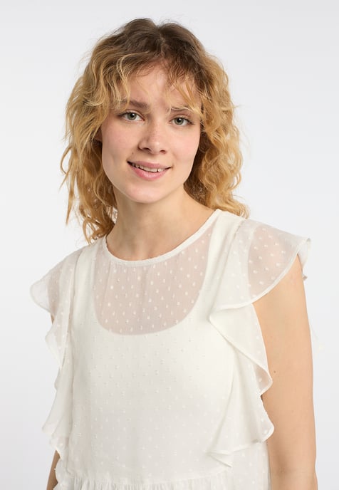 Dreimaster Sleeveless blouse women off-white - Image 5