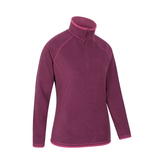Mountain Warehouse Womens/Ladies Montana Half Zip Fleece Top (Berry) - Image 6